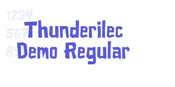 Thunderilec Demo Regular font free