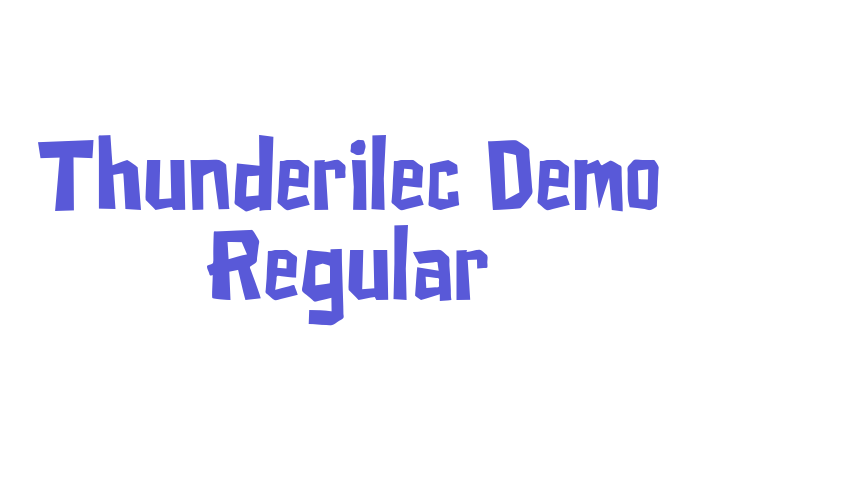 Thunderilec Demo Regular Font Download