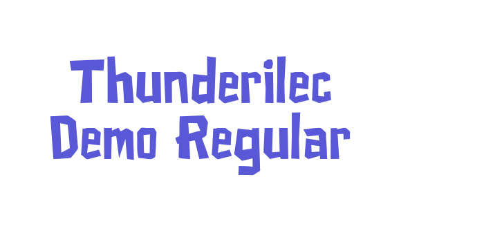 Thunderilec Demo Regular Font Download