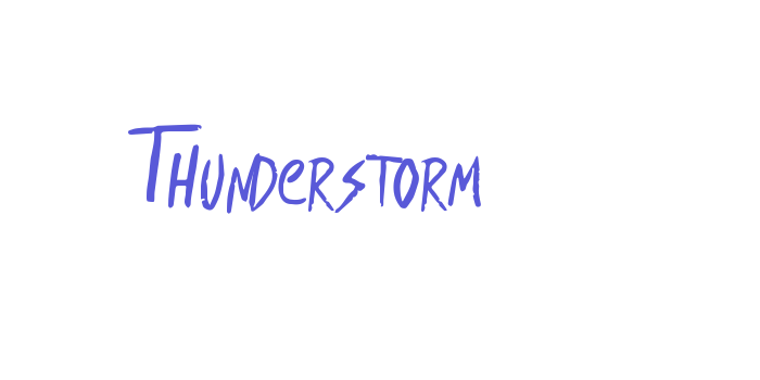 Thunderstorm Font