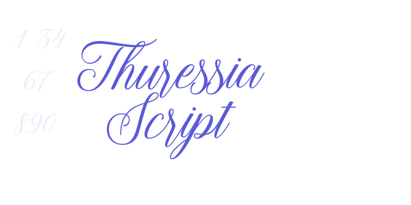 Thuressia Script font free