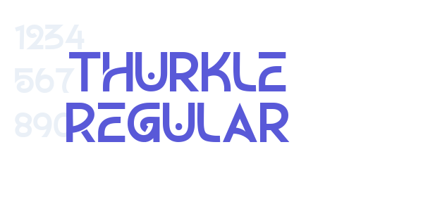 Thurkle Regular font free