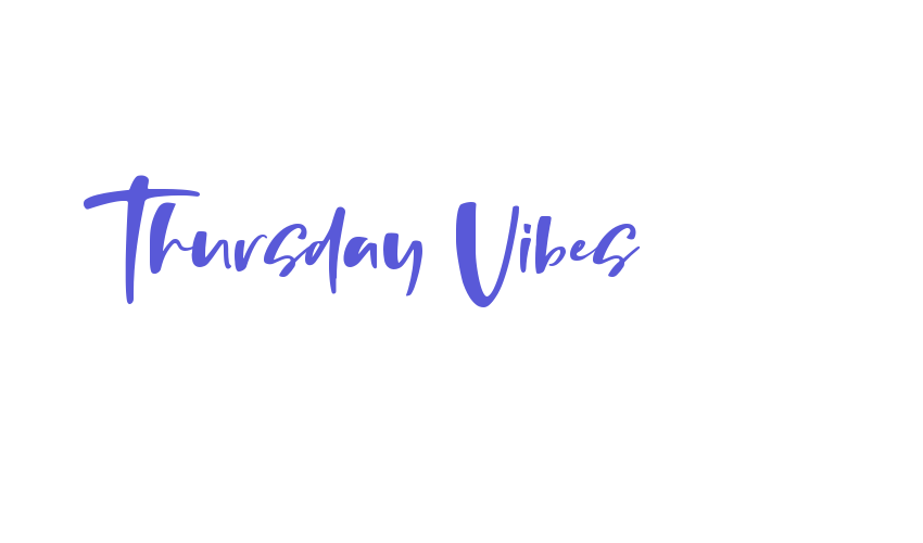 Thursday Vibes Font