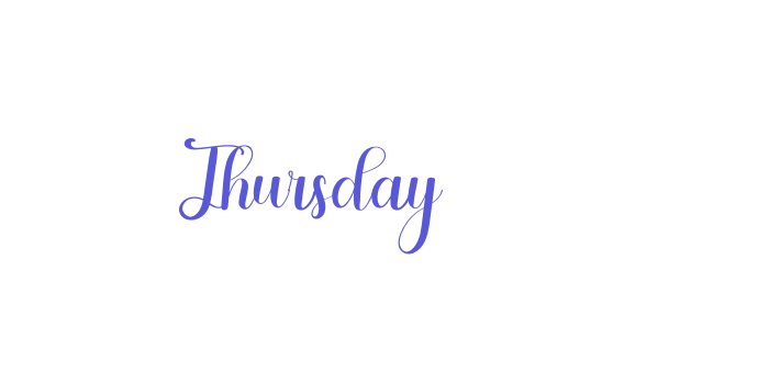 Thursday Font Download