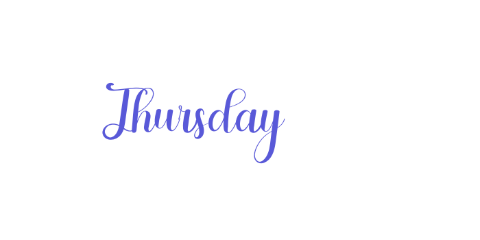 Thursday Font