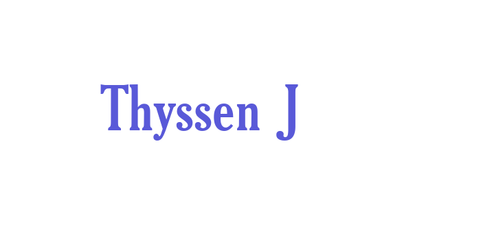 Thyssen J Font Download