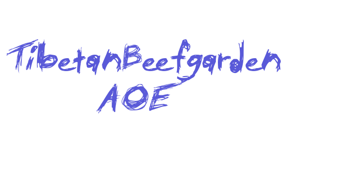 TibetanBeefgarden AOE Font Download