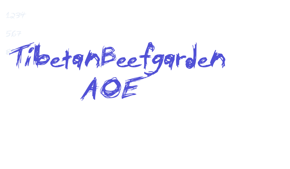 TibetanBeefgarden AOE-font-download