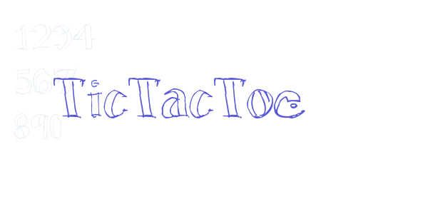 TicTacToe font free