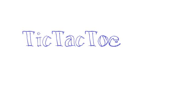 TicTacToe Font Download