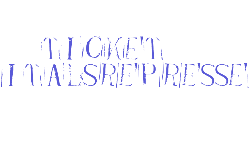 Ticket CapitalsRepressed Font Download