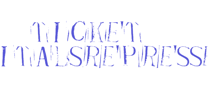 Ticket CapitalsRepressed Font Download