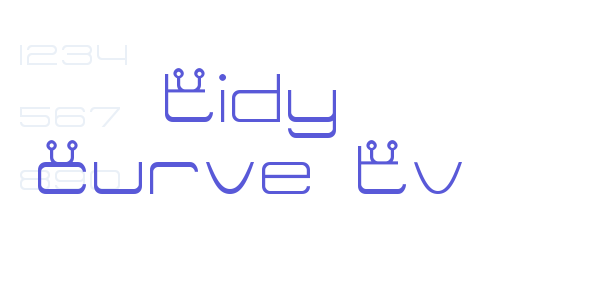 Tidy Curve TV font free