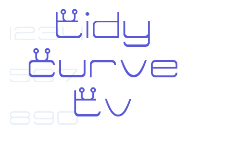 Tidy Curve TV Font