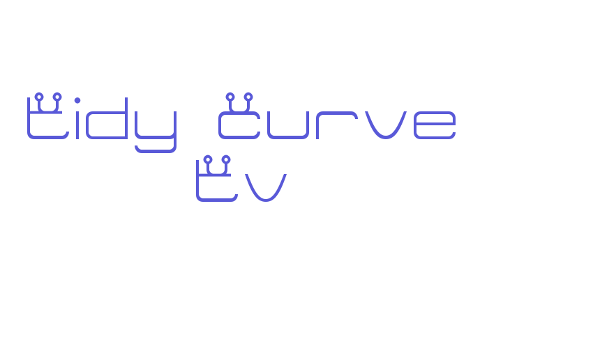 Tidy Curve TV Font