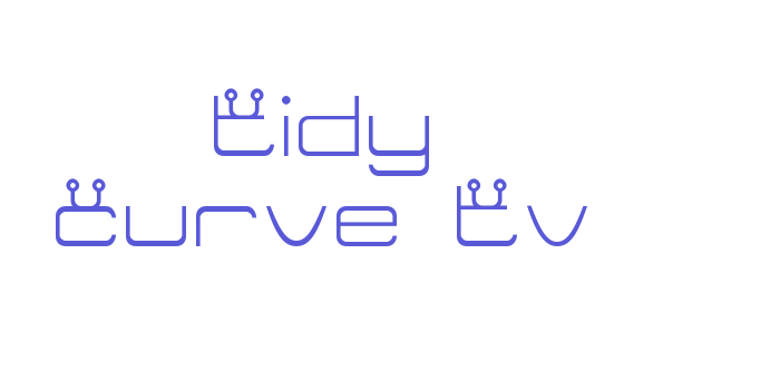 Tidy Curve TV Font Download