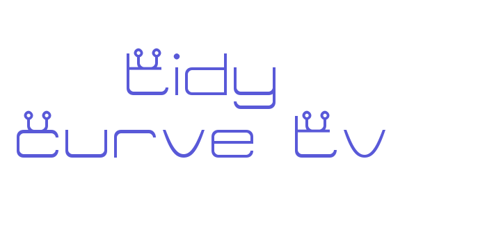 Tidy Curve TV Font