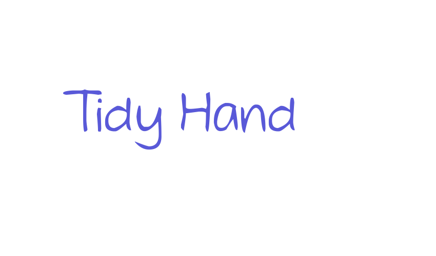 Tidy Hand Font Download