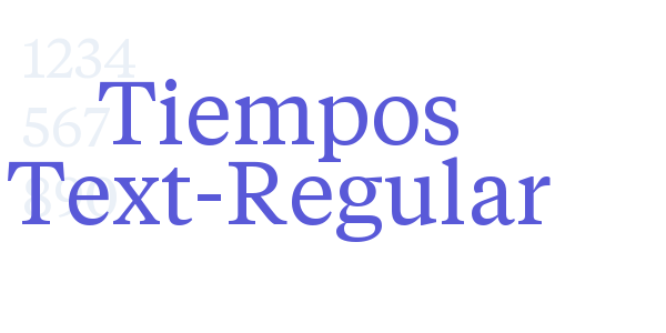 Tiempos Text-Regular font free