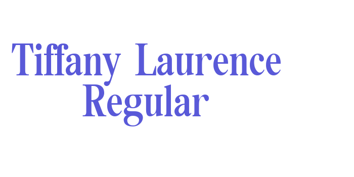 Tiffany Laurence Regular Font Download