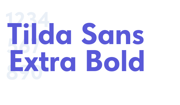 Tilda Sans Extra Bold Font