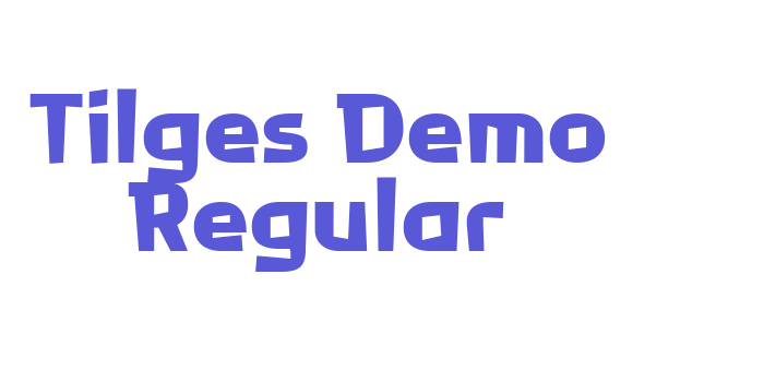 Tilges Demo Regular Font Download