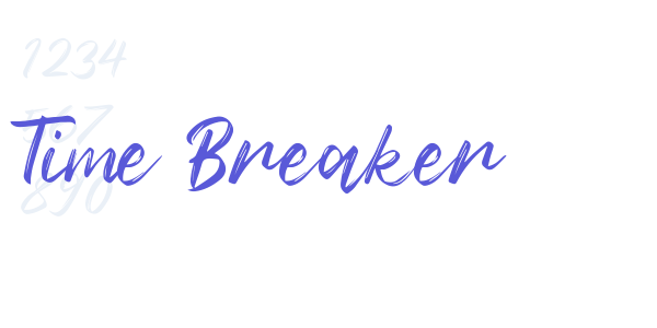 Time Breaker font free