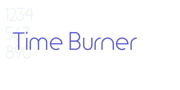 Time Burner font free