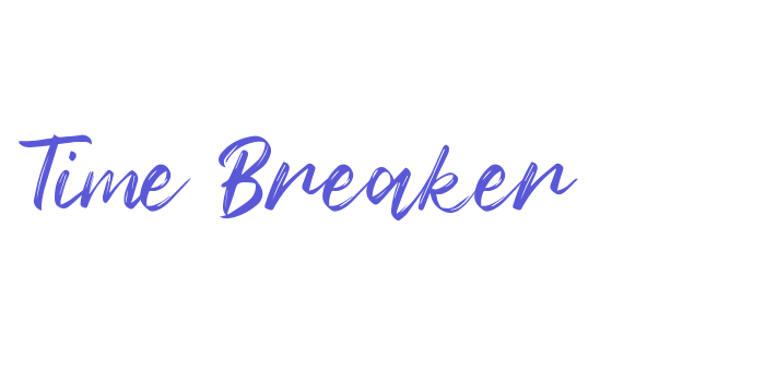 Time Breaker Font Download