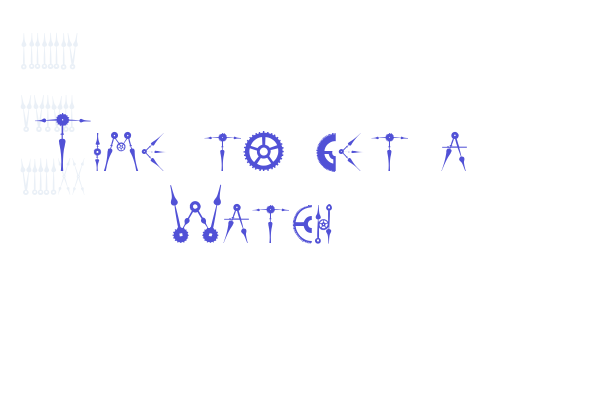 Time to get a Watch Font Download