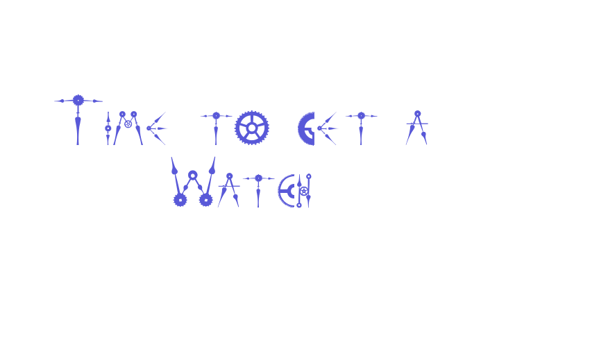 Time to get a Watch Font Download