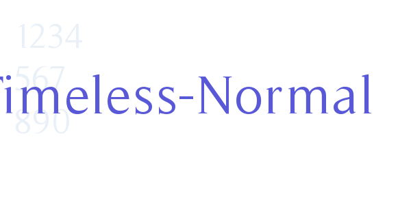 Timeless-Normal font free