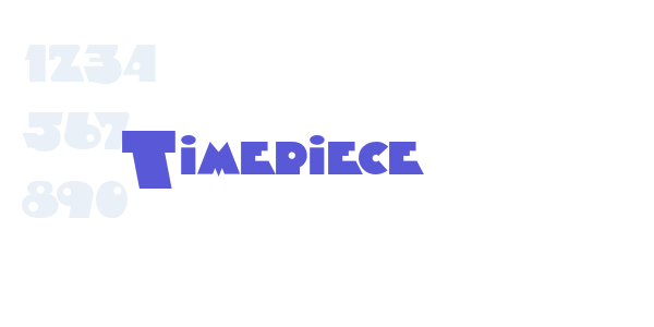 Timepiece font