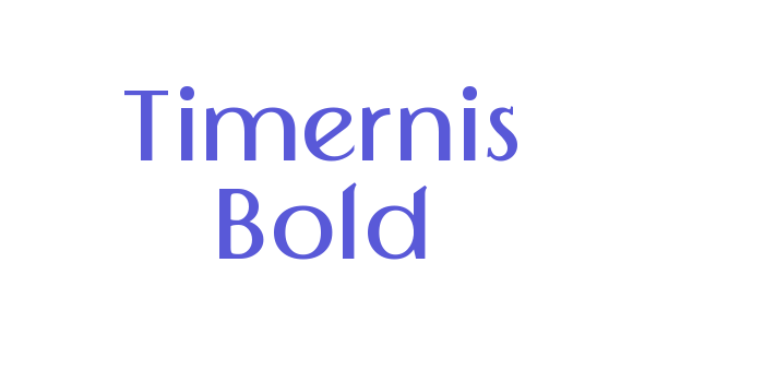 Timernis Bold Font