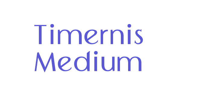 Timernis Medium Font