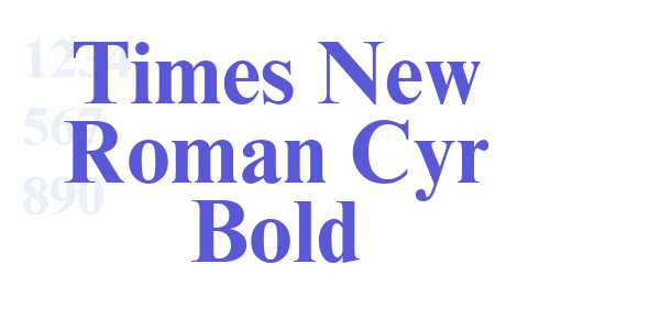 Times New Roman Cyr Bold font free