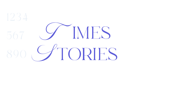 Times Stories font free