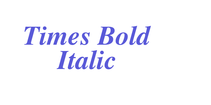 Times Bold Italic Font Download