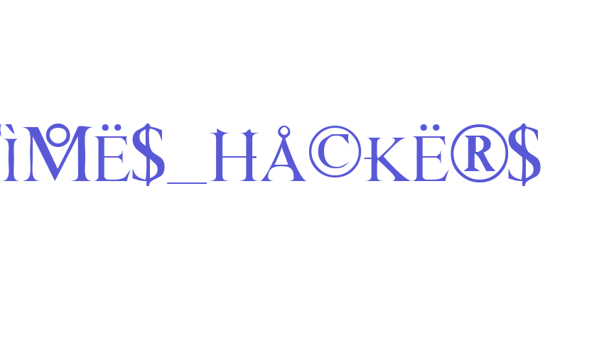 Times_Hackers Font