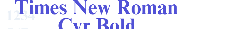 Times New Roman Cyr Bold-font