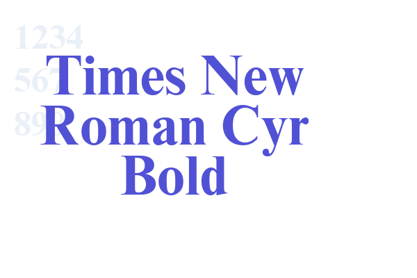 Times New Roman Cyr Bold