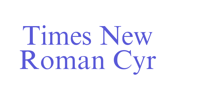 Times New Roman Cyr Font Download