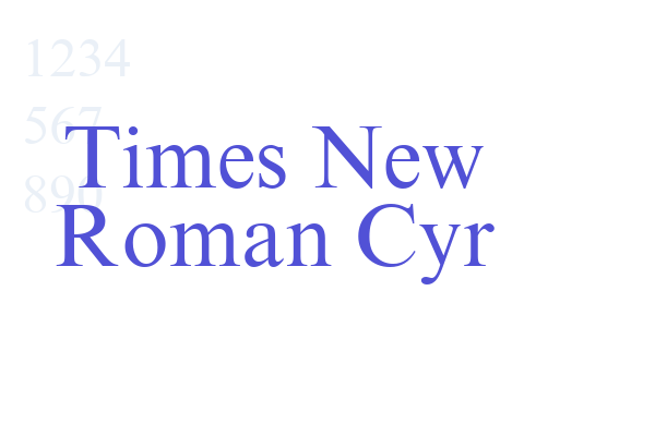 Times New Roman Cyr