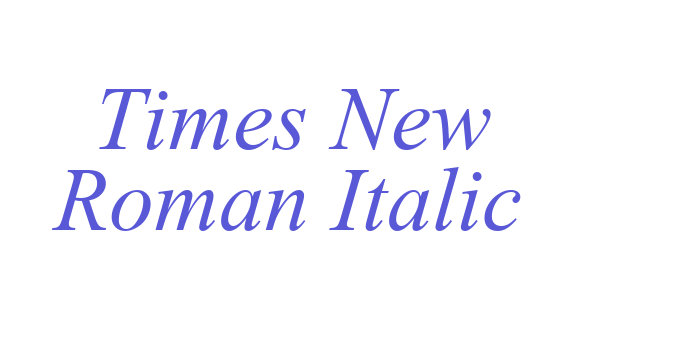 Times New Roman Italic Font Download