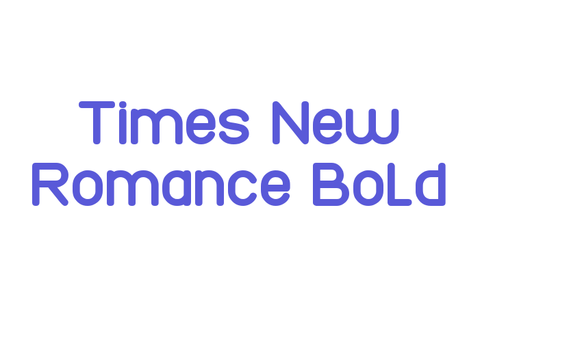 Times New Romance Bold Font Download