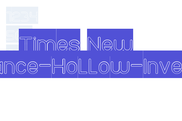 Times New Romance-Hollow-Invers