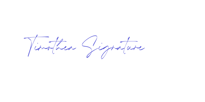 Timothea Signature Font Download