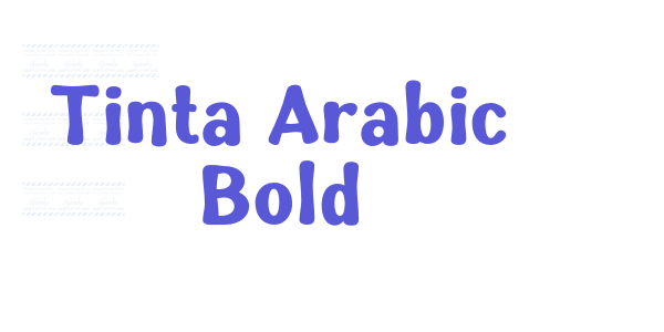 Tinta Arabic Bold font