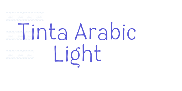 Tinta Arabic Light font