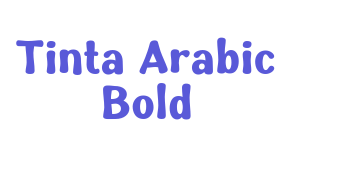 Tinta Arabic Bold Font